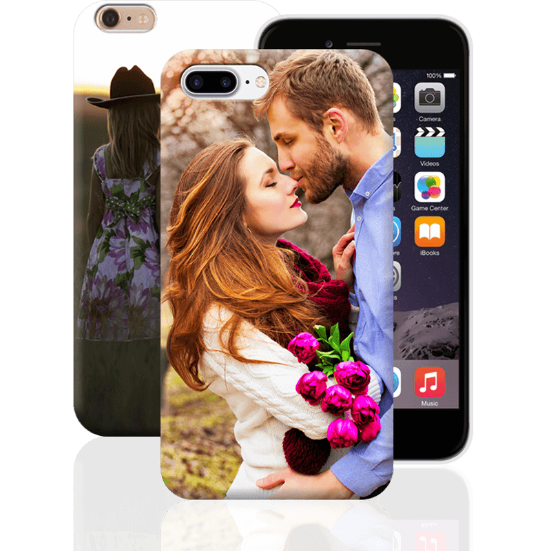 Funda Personalizada - Foto Con Fondo Rayas