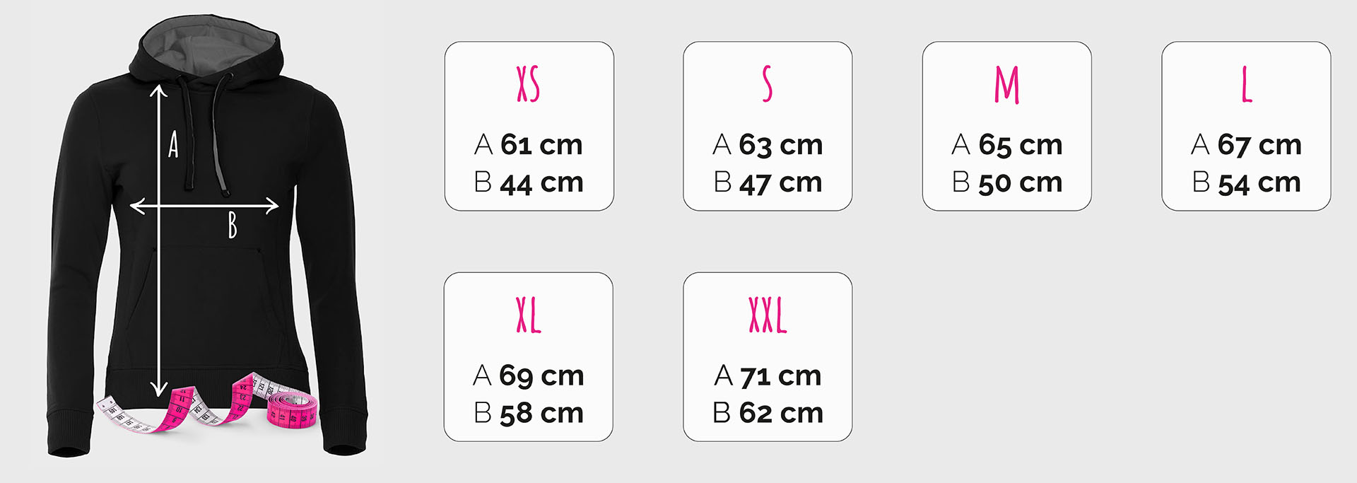 Stampa magliette personalizzate guida alle taglie